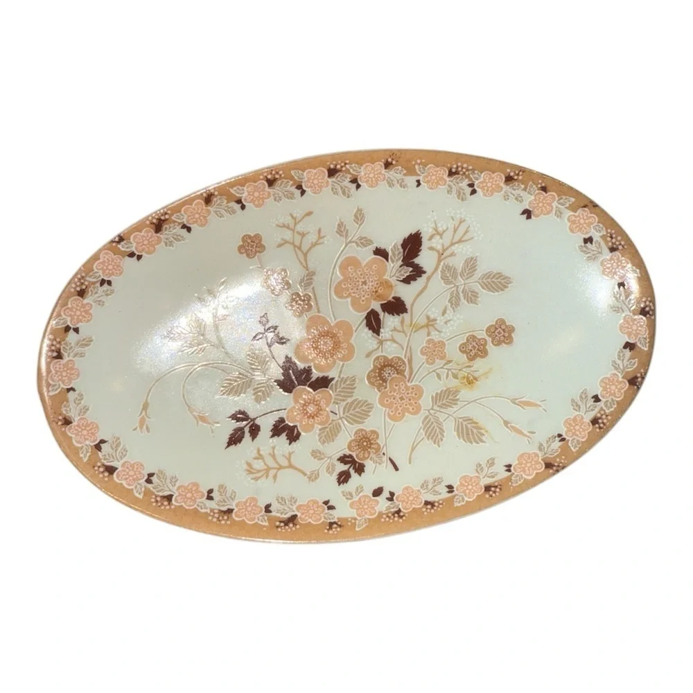 Vintage beautiful Royal Ames Japanese Soap Dish with Floral Pattern